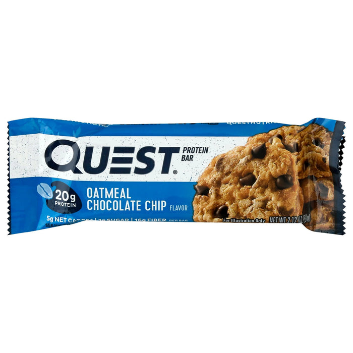 Quest Nutrition  Oatmeal Chocolate Chip Protein Bar   2.12 Oz