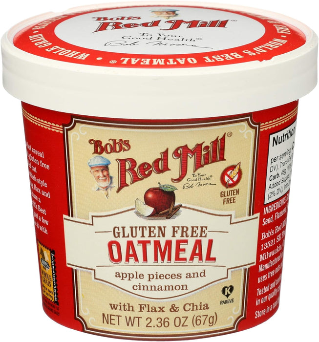 Bob'S Red Mill  Gluten Free Oatmeal Cup Apple And Cinnamon   2.36 Oz