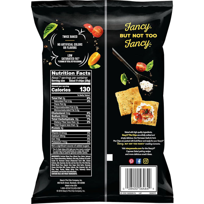 Stacy`S  Parmesan Garlic And Herb Pita Chips  7.33 Oz