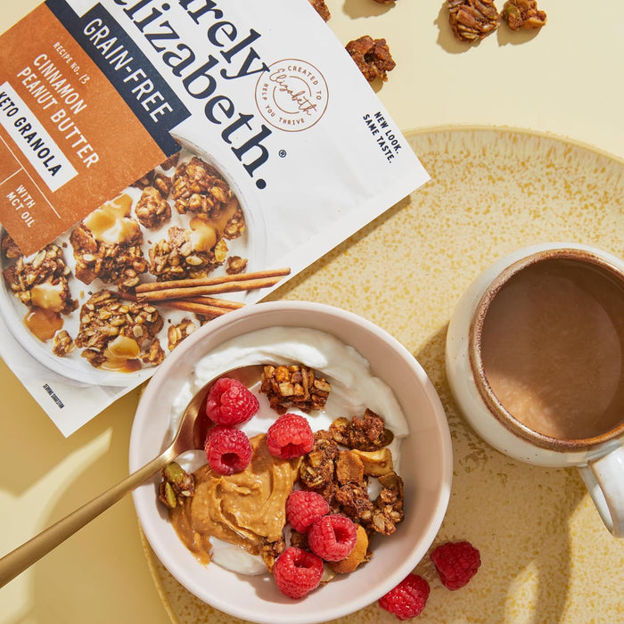 Purely Elizabeth  Grain Free Granola Cinnamon Peanut Butter Plus Mct   8 Oz