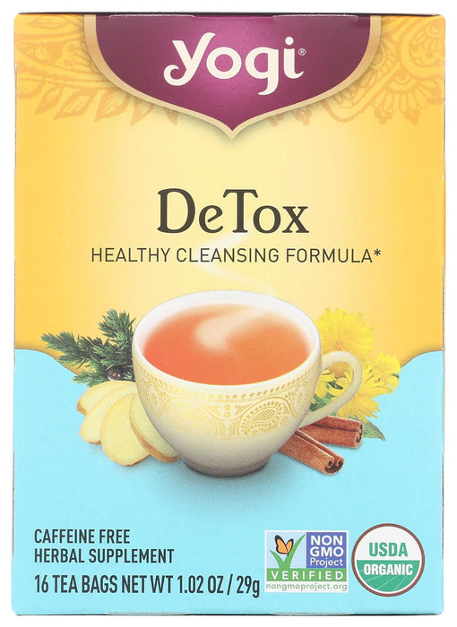 Yogi  Detox Herbal Tea Caffeine Free 1 Tea Bags  16 Bag