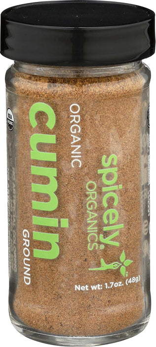 Spicely Organics  Organic Cumin Ground  1.7 Oz