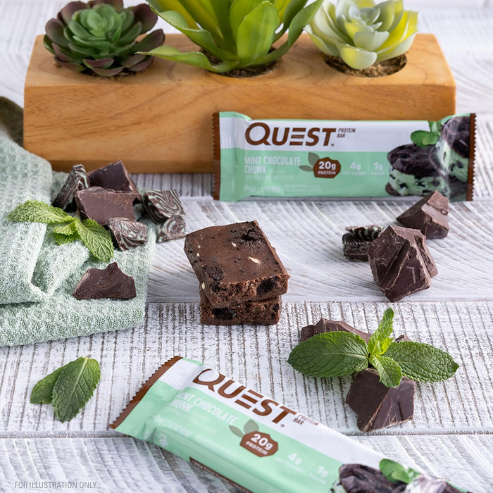 Quest Nutrition  Protein Bar Mint Chocolate Chunk   2.12 Oz