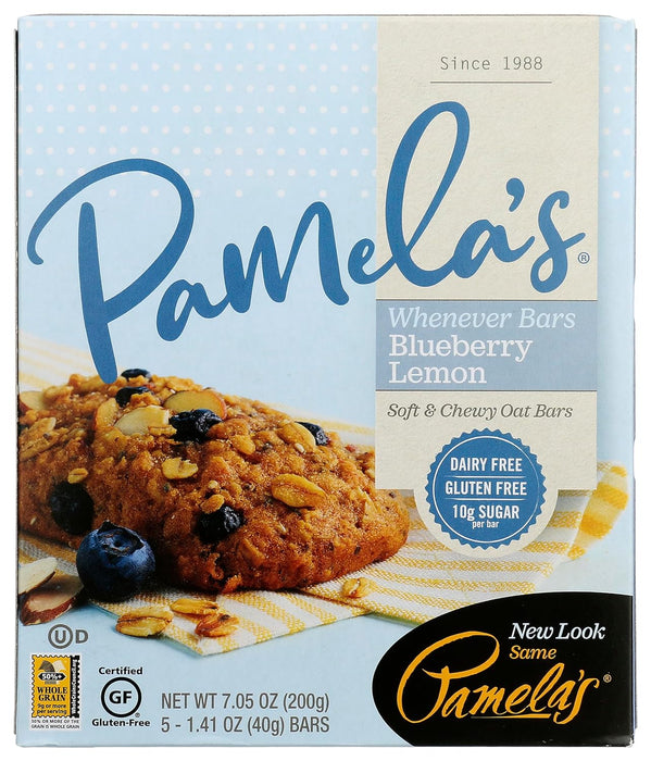 Pamela'S  Whenever Bars Oat Blueberry Lemon   5/1.41 OZ