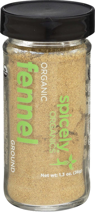 Spicely Organics  Organic Fennel Ground  1.3 Oz