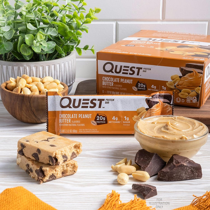 Quest Nutrition  Protein Bar Chocolate Peanut Butter   2.12 Oz