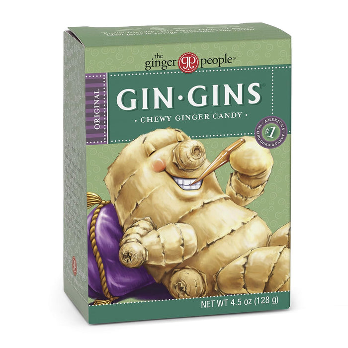 The Ginger People Gin Gins Original Chewy Candy Box 4.5 oz