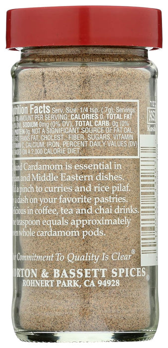 Morton & Bassett  Seasoning Ground Cardamom  1.9 Oz