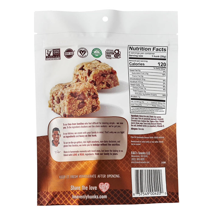 Heavenly Hunks Oatmeal Chocolate Chip Cookie  6 Oz