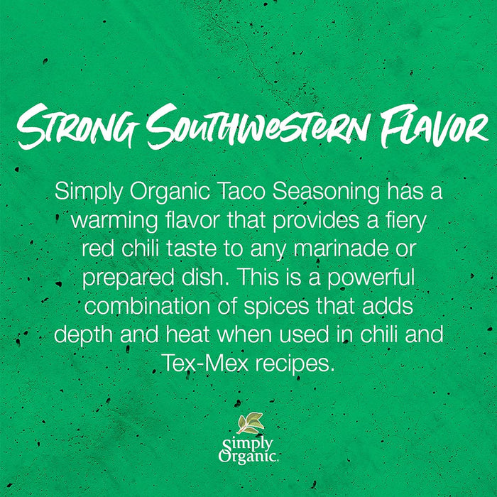 Simply Organic  Spicy Taco Seasoning Mix  1.13 Oz