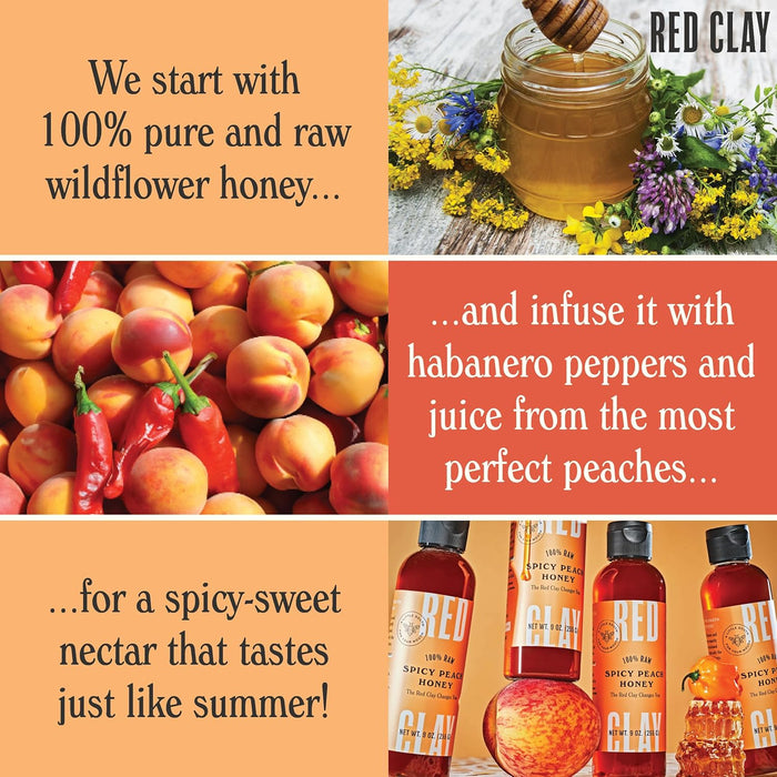 Red Clay Spicy Peach Honey Sauce 9 oz