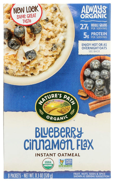 Nature'S Path  Organic Optimum Power Flax Cereal Blueberry Cinnamon   11.2 Oz