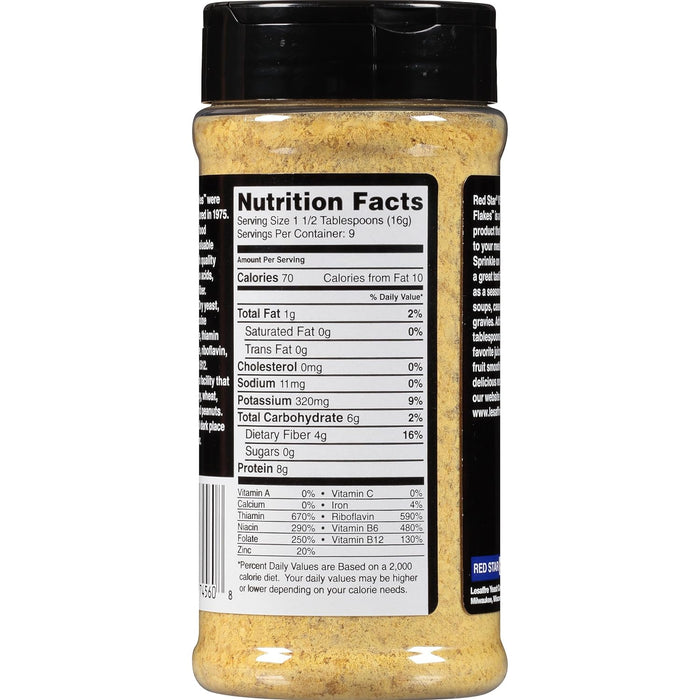 Red Star  Nutritional Yeast Flakes Savory Flavor   5 Oz