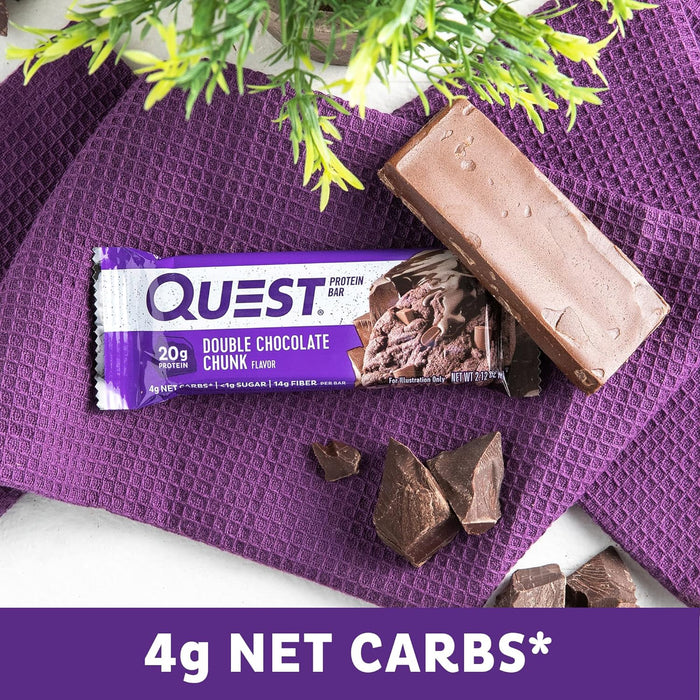 Quest Nutrition  Protein Bar Double Chocolate Chunk   2.12 Oz