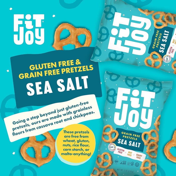 Fitjoy  Grain Free Pretzels Sea Salt  5 Oz