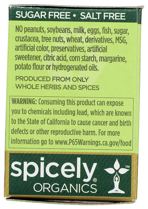 Spicely Organics  Organic Seasoning Pumpkin Pie Spice  .35 Oz