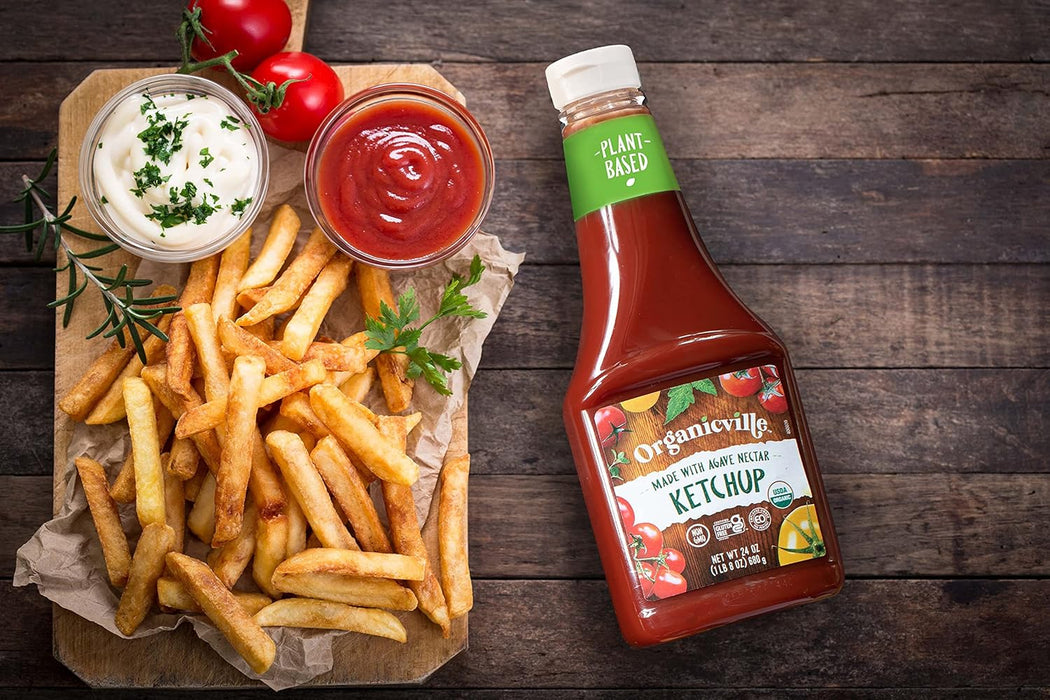 Organicville Organic Ketchup No Sugar Added 24 oz