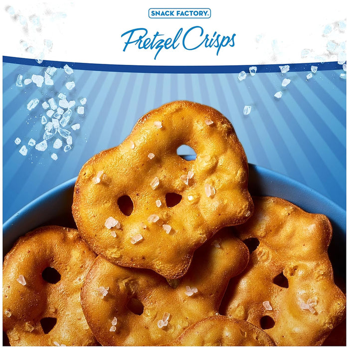 Snack Factory  Pretzel Crisps Bites Sea Salt  12 Oz