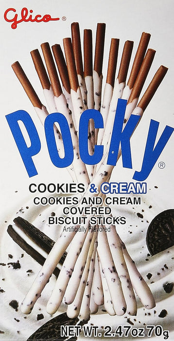 Glico Pocky  Covered Biscuit Sticks Cookies And Cream  2.47 Oz