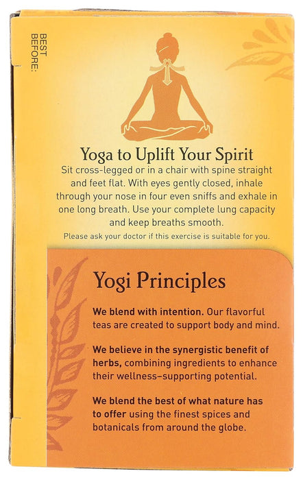 Yogi  Positive Energy Herbal Tea Sweet Tangerine  16 Ct