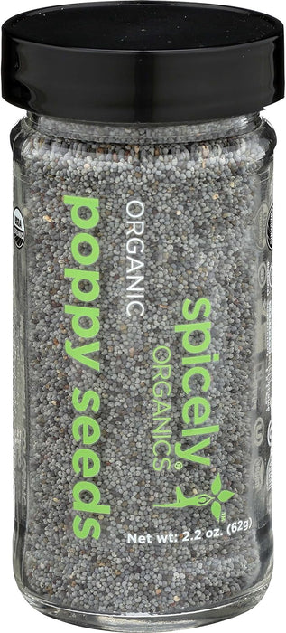 Spicely Organics  Organic Poppy Seeds  2.2 Oz