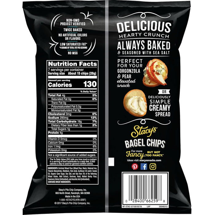 Stacy`S  Simply Naked Bagel Chips  7 Oz