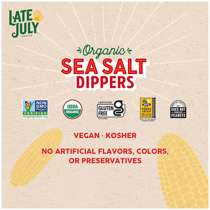 Late July  Organic Sea Salt Dippers Tortilla Chips  7.4 Oz