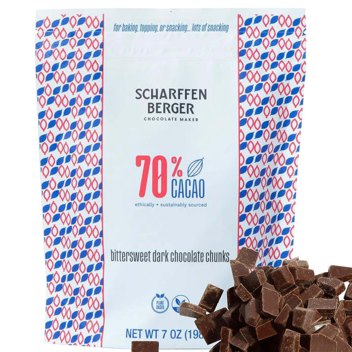 Scharffen Berger Bittersweet Baking Chocolate Chunks 7 OZ