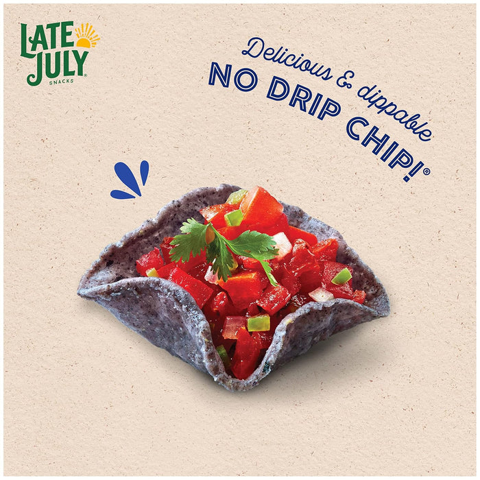 Late July  Organic Blue Corn Dippers Tortilla Chips  7.4 Oz