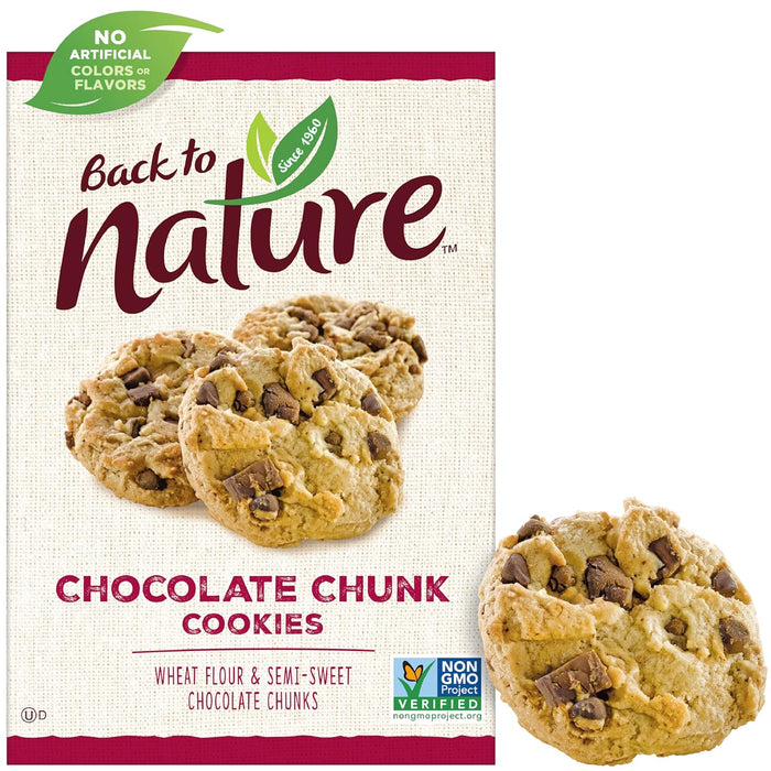 Back To Nature  Chocolate Chunk Cookies  9.5 Oz