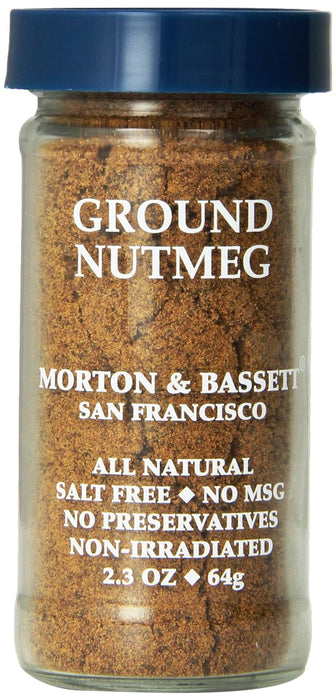 Morton & Bassett  Seasoning Ground Nutmeg  2.3 Oz