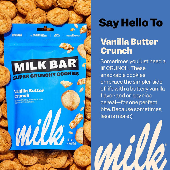 Milk Bar Vanilla Butter Crunch Cookies 4.5 OZ