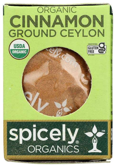 Spicely Organics  Organic Cinnamon Ground Ceylon Box  .45 Oz