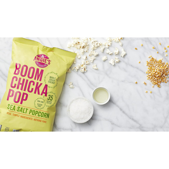 Angie'S  Boom Chicka Pop Sea Salt Popcorn  4.8 Oz