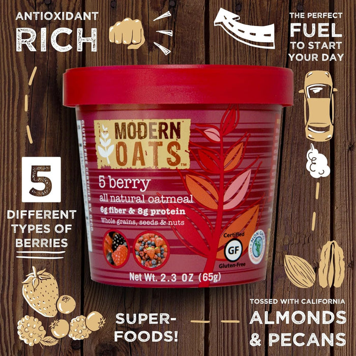 Modern Oats  Oatmeal 5 Berry   2.3 Oz