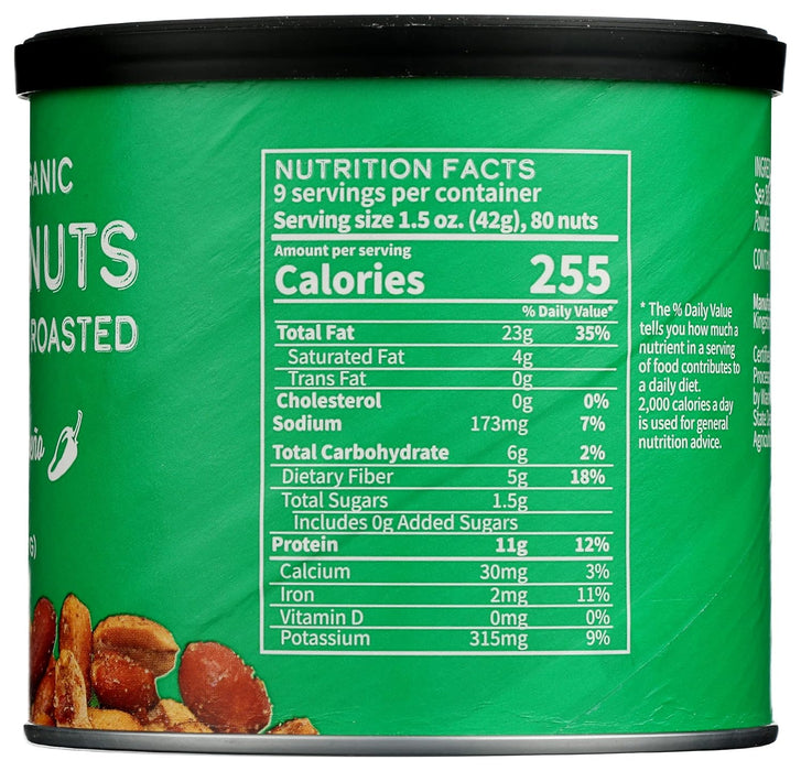 Cb`s Nuts Organic Kettle Roasted Jalapeno Peanuts 14 oz