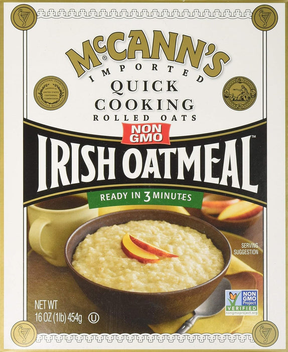 Mccann'S  Imported Quick Cooking Rolled Oats Irish Oatmeal   16 Oz