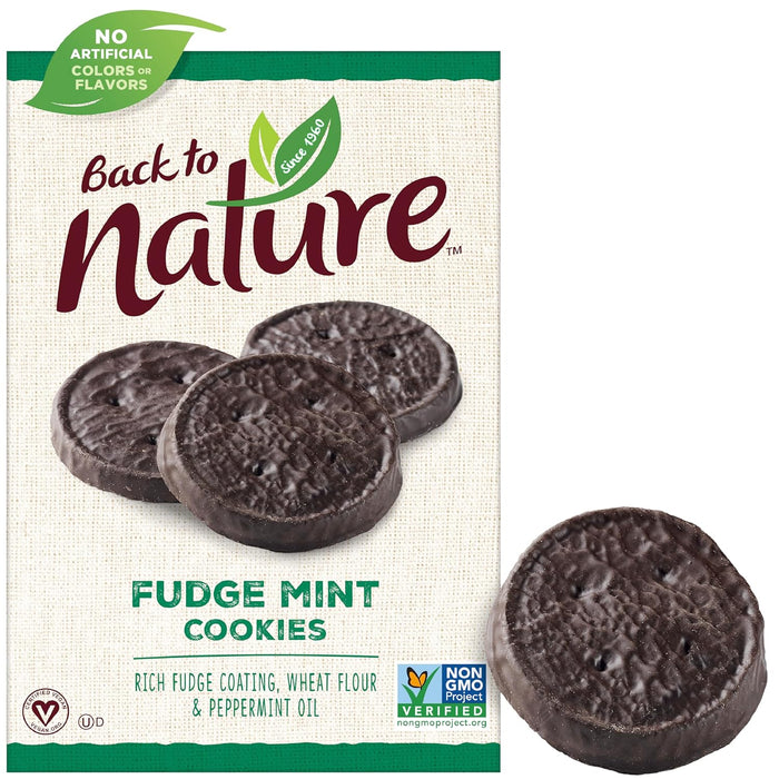 Back To Nature  Cookies Fudge Mint  6.4 Oz