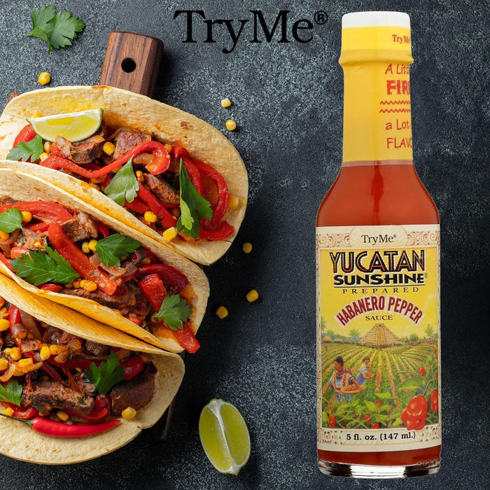 Try Me Yucatan Sunshine Habanero Pepper Sauce 5 oz