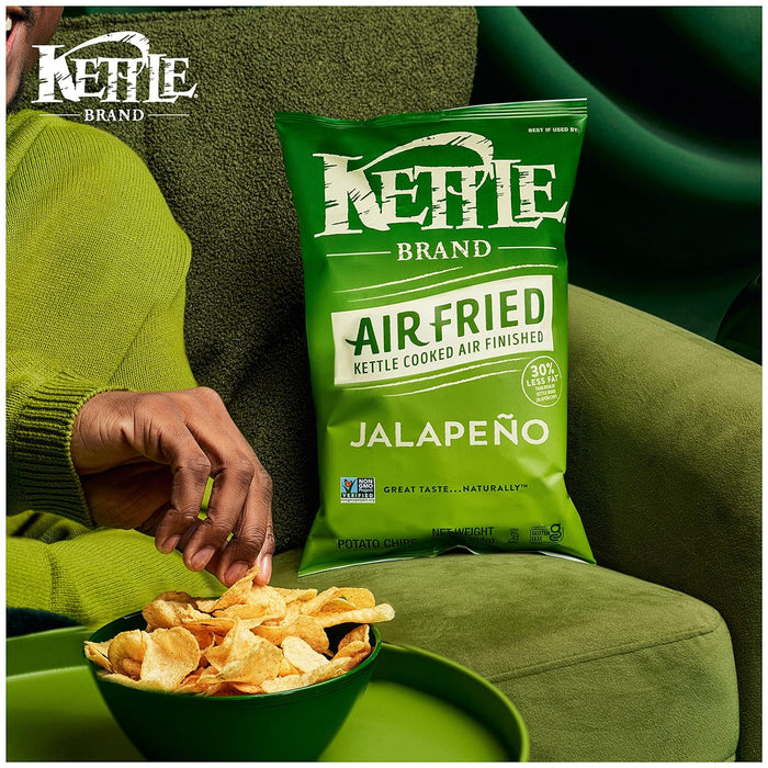 Kettle Air-fried Jalapeno Potato Chips 6.5 Oz