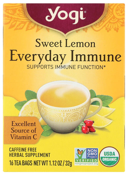 Yogi  Tea Sweet Lemon Everyday Immune  16 Ct