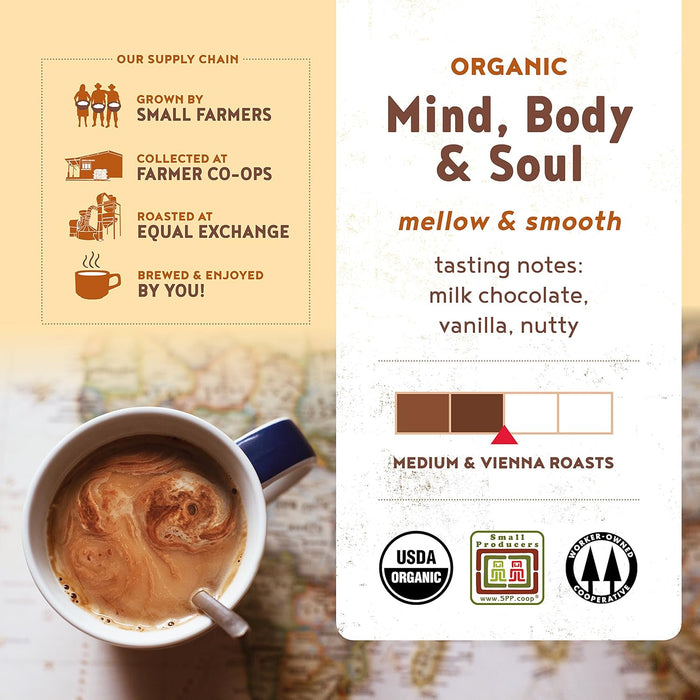 Equal Exchange  Organic Drip Coffee Mind Body And Soul   12 oz