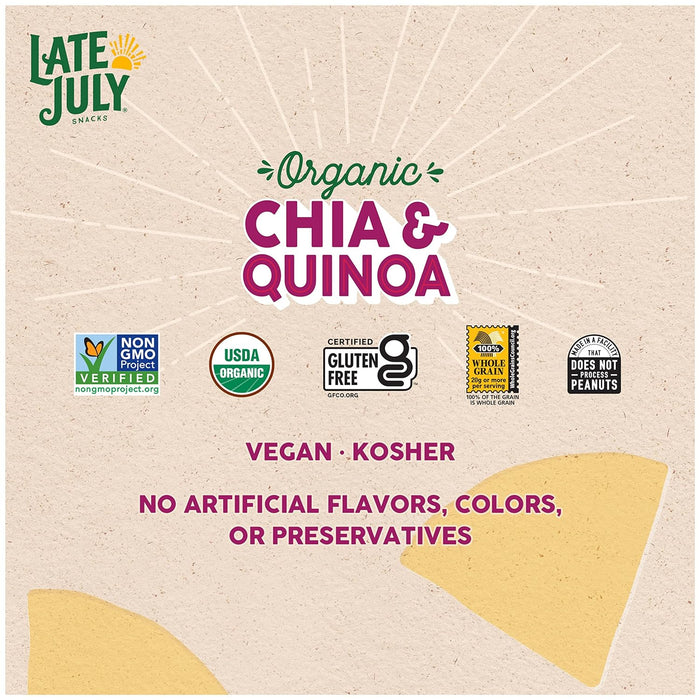 Late July  Organic Chia And Quinoa Tortilla Chips  10.1 Oz