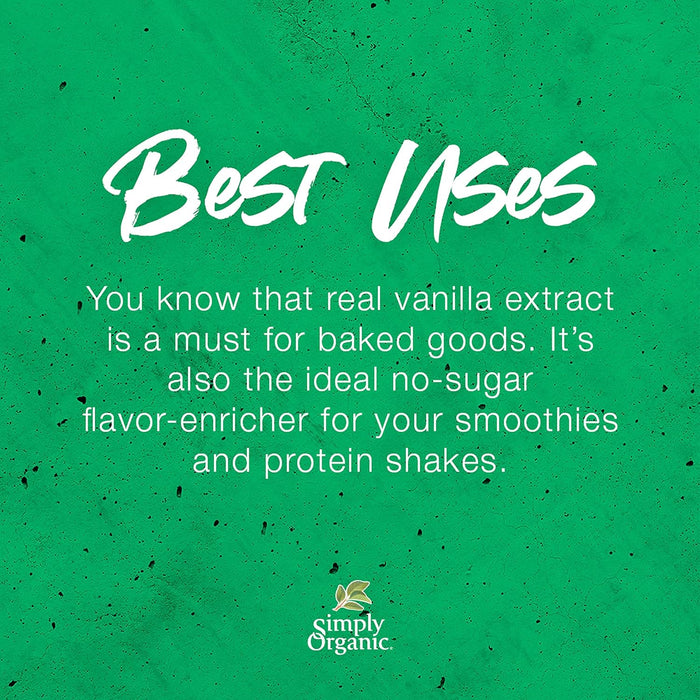 Simply Organic  Pure Vanilla Extract  8 Oz