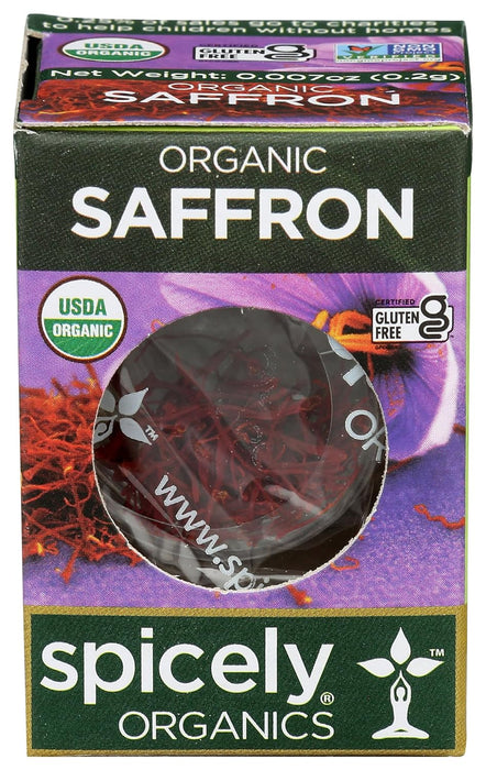 Spicely Organics  Organic Saffron  .007 Oz