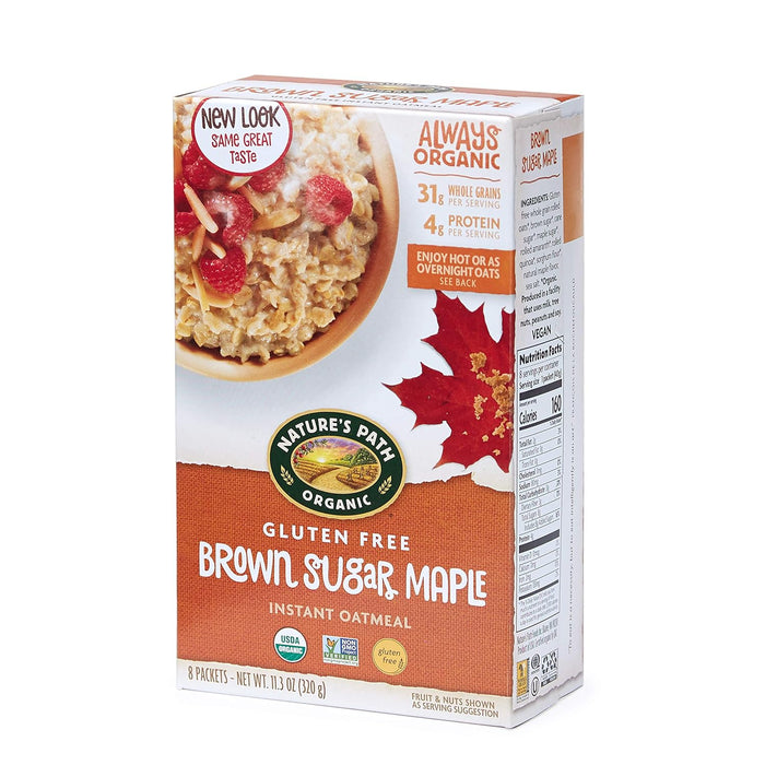 Nature'S Path  Organic Hot Oatmeal Brown Sugar Maple   11.3 Oz