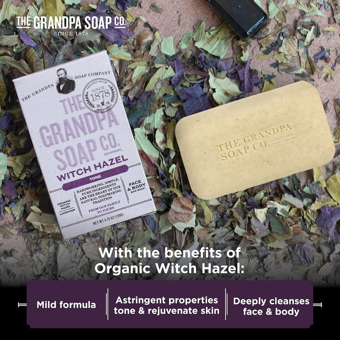 The Grandpa Soap Co.  Witch Hazel Tone Bar Soap  1 Each  4.25 Oz