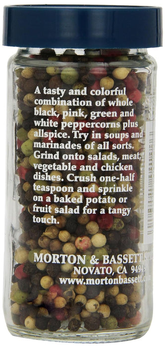 Morton & Bassett  Seasoning Rainbow Peppercorns  1.9 Oz