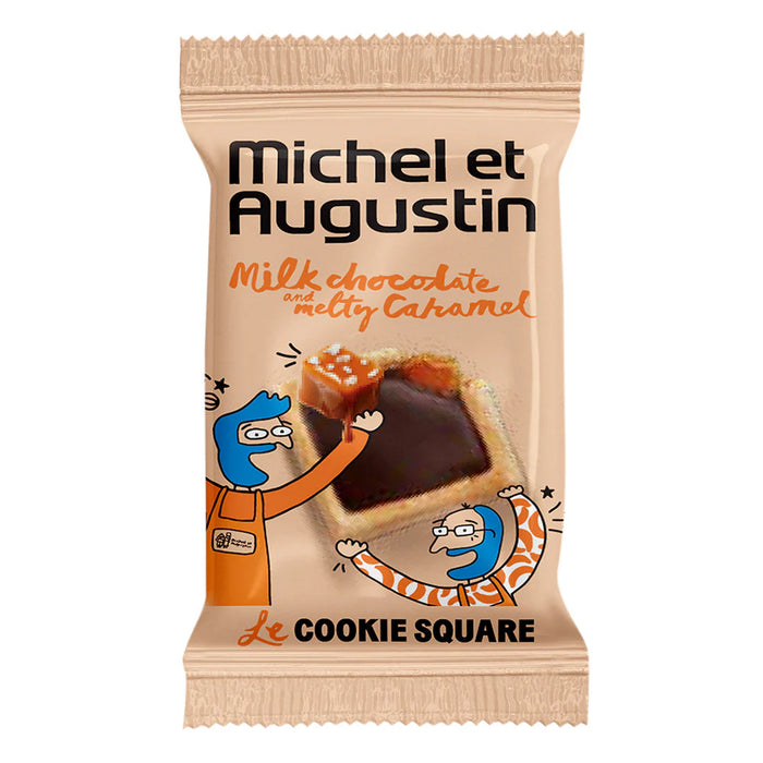 Michel Et Augustin  Cookie Milk Chocolate Caramel 180 Squares  .32 Oz