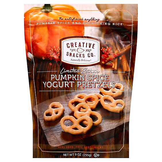 Creative Snacks Co.  Pretzels Pumpkin Spice Yog  9 Oz